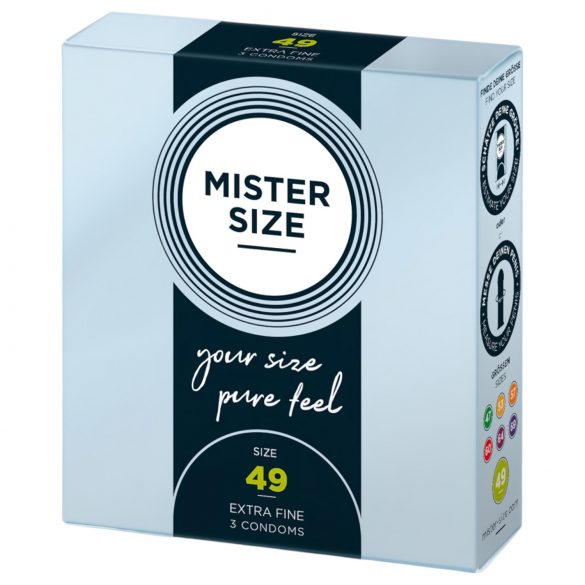 Mister Size preservativi sottili - 49mm (3 pezzi)