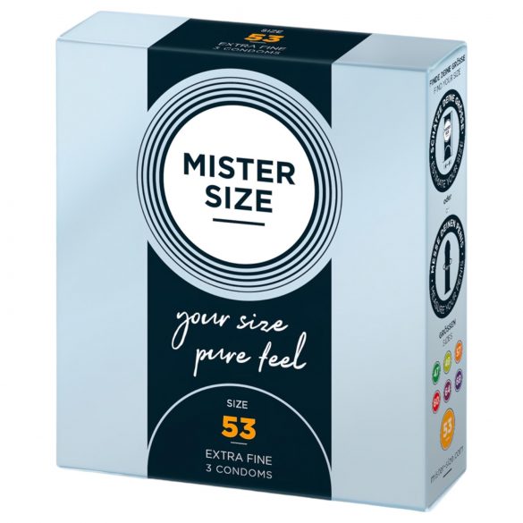 Preservativi Ultra Sottili Mister Size - 53mm (3 pezzi) 