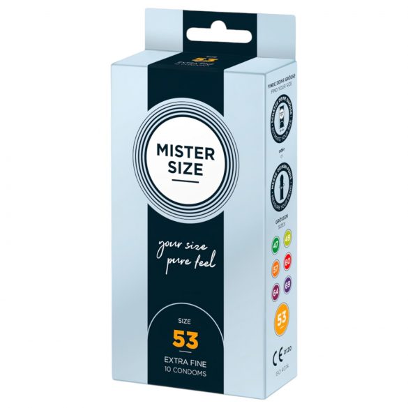 Preservativo Ultrasottile Mister Size - 53mm (Confezione da 10) 