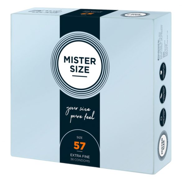 Preservativi Ultra-Sottili Mister Size - 57mm (36 pezzi) 