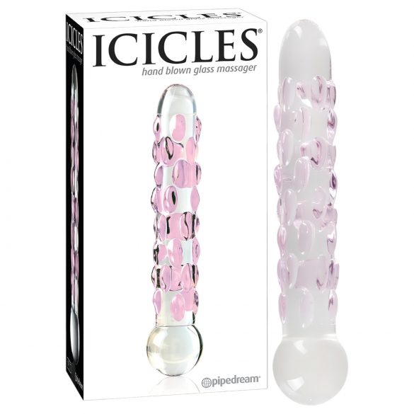 Icicles No. 7 - dildo in vetro con perline