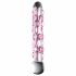 Dildo in Vetro soffiato con Perline Rosa - Icicles N° 7 