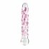 Dildo in Vetro soffiato con Perline Rosa - Icicles N° 7 