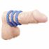 Tripletta di Anelli Fallici Blu per Erezione Duratura You2Toys 