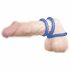 Tripletta di Anelli Fallici Blu per Erezione Duratura You2Toys 