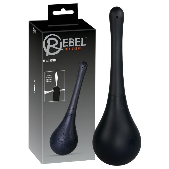 Irrigatore Intimo Rebel in Silicone Nero 