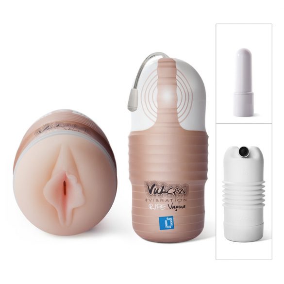 Stimolatore Vulcan in Materiale Ultra-realistico con Vibrazione - Vagina Naturale 