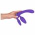 Dildo Strapless Triangolare in Silicone (lilla) 