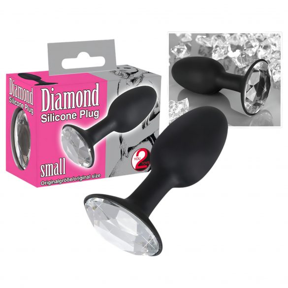 Stimolatore Anale in Silicone con Gemma - Diamond You2Toys 