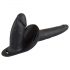 You2Toys - Dildo doppio in silicone con cinturino (nero)