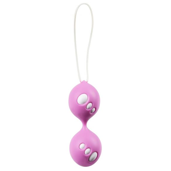 Duo di Sfere Stimolanti in Silicone per Esercizi Pelvici (Rosa) 