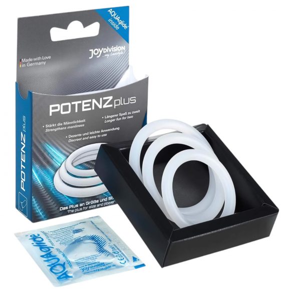 Set PotenzPlus anelli fallici - 3 pezzi.