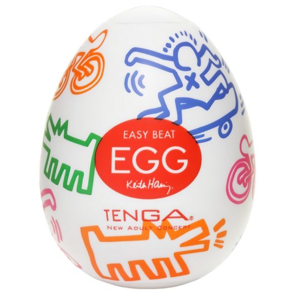 TENGA Egg Keith Haring Street - Masturbatore a forma di uovo (1 pz)