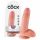 King Cock 7 dildo con testicoli (18 cm) - naturale