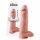 Dildo King Cock 12 pollici con testicoli grande (30 cm) - colore naturale 