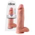 Dildo King Cock 12 pollici con testicoli grande (30 cm) - colore naturale 