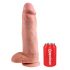 Dildo King Cock 12 pollici con testicoli grande (30 cm) - colore naturale 