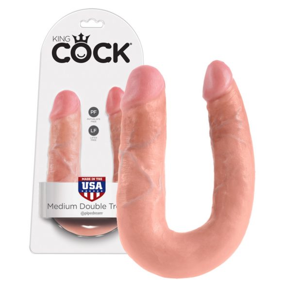 Dildo Doppio King Cock (medio) - color carne 