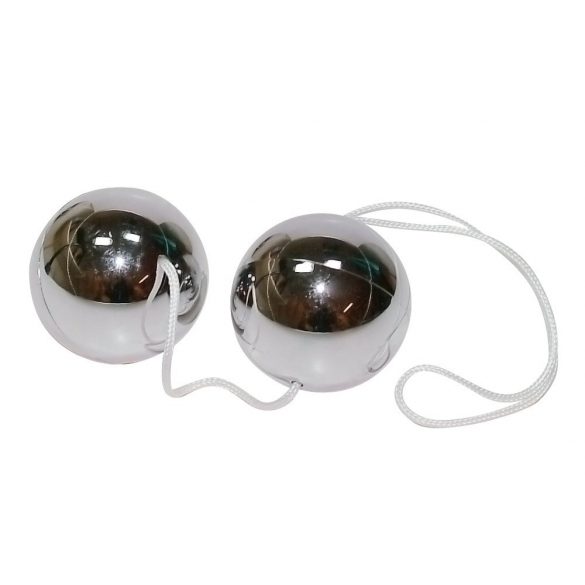 Duette di Sfere Kegel con Pesi Interni - Argento 