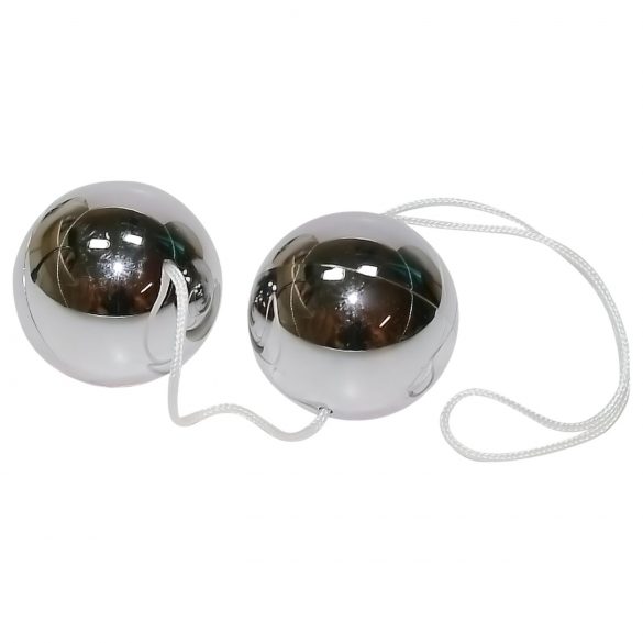 Duette di Sfere Kegel con Pesi Interni - Argento 