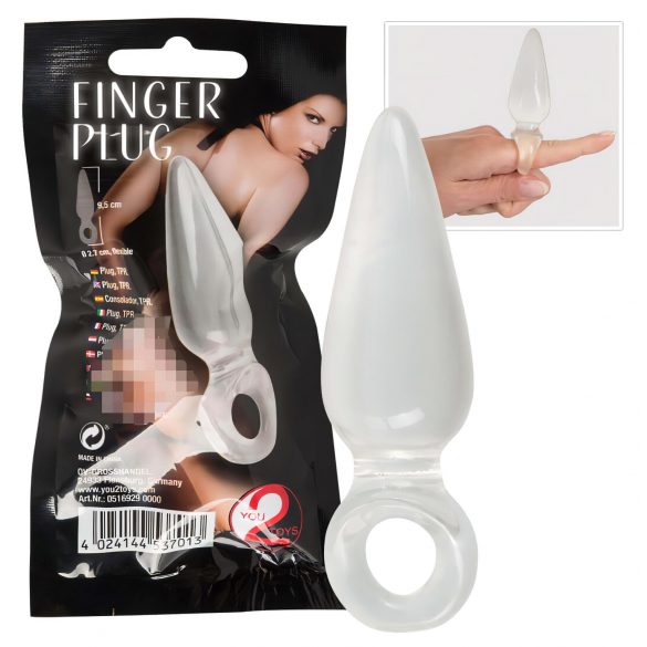 You2Toys - Finger Plug - plug anale trasparente