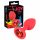 Gioiello Anale in Silicone "Colorful JOY" - Piccolo (Rosso) 