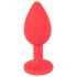 Colorful JOY - plug anale in silicone piccolo (rosso)