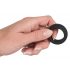 Anello Fallico Spesso in Silicone Black Velvet (Diametro Interno 2,6cm) - Nero 