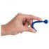 Dilator Sperm Stopper - dilatatore uretrale in silicone con sfera (blu)