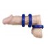 You2Toys - Trio di anelli in silicone a parete spessa (blu) 