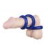 You2Toys - Trio di anelli in silicone a parete spessa (blu) 