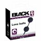 Duo di palline di piacere Black Velvet in silicone 