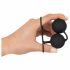 Duo di palline di piacere Black Velvet in silicone 