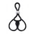 You2Toys - Triplo anello regolabile per pene e testicoli (nero) 