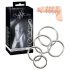 Bad Kitty - set di anelli metal per pene (5 pezzi)