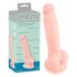 Dildo in silicone medico realistico (18cm) - colore naturale 