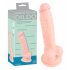 Dildo in silicone medico realistico (18cm) - colore naturale 