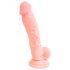 Dildo in silicone medico realistico (18cm) - colore naturale 