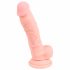 Dildo in silicone medico realistico (18cm) - colore naturale 