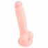 Dildo in silicone medico realistico (18cm) - colore naturale 