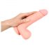 Medical - dildo dritto in silicone medico (20cm) - naturale