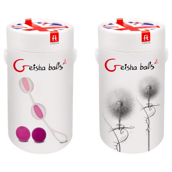 Geisha Balls 2 - set di palline da geisha variabile (rosa e bianco) 