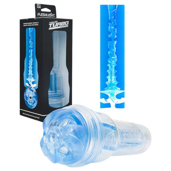 Fleshlight Turbo Thrust - masturbatore succhiante (blu)