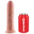 Dildo Realistico King Cock con Imbracatura Regolabile 8" - Naturale 