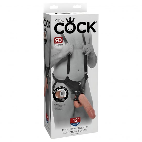 King Cock Strap-on 12 - dildo indossabile con imbracatura (30 cm)