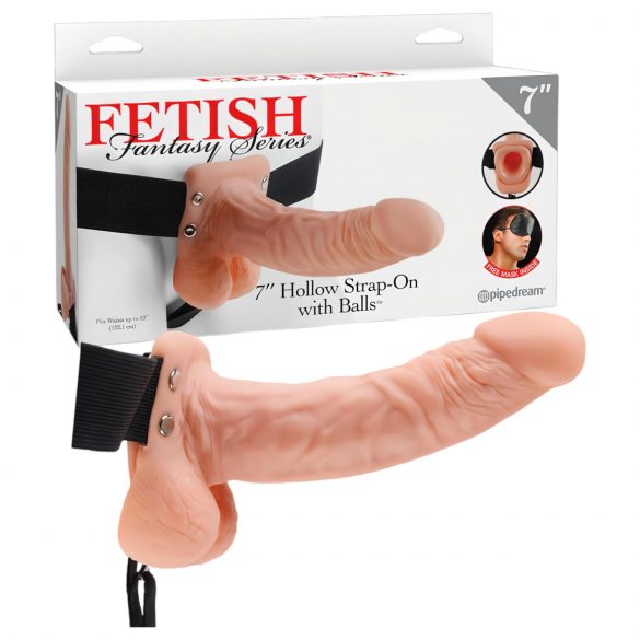 Dildo Realistico Strap-on Imbracatura Fetish 7 - con Elastici Regolabili (Colore Naturale) 