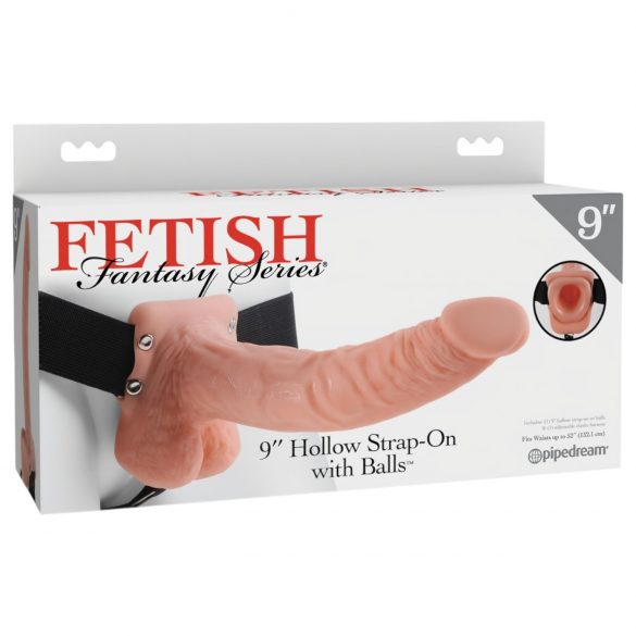 Dildo Realistico con Imbracatura Regolabile "Fetish Strap-on 9" - Cavezza e Pene Protesico (Color Carne) 