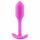 b-vibe Snug Plug 1 - plug anale con peso interno (55g) - rosa