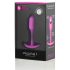 b-vibe Snug Plug 1 - plug anale con peso interno (55g) - rosa