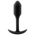 b-vibe Snug Plug 1 - plug anale con peso interno (55g) - nero